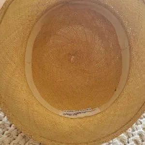 Halston Vintage Straw Hat From Saks Fith Ave. Floral Detail Small Price Drop Halson | Accessories | Halston Vintage Straw Hat From Saks  main image 4